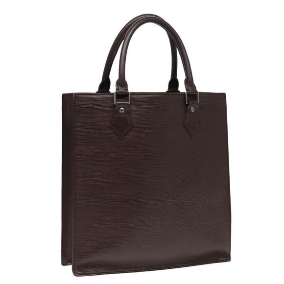 LOUIS VUITTON Epi Sac Plat Hand Bag Mocha Brown M5908d M5908d - Picture 1 of 16